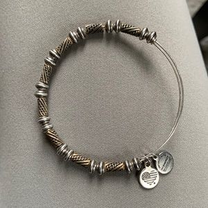 Alex and Ani Bangle Bracelet with both Gold and Silver
